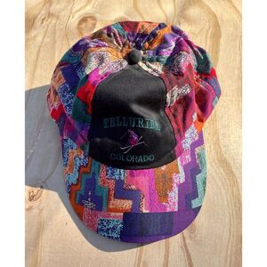 Telluride Colorado Geometric Ski Resort‎ Baseball Adjustable Cap Multicolored